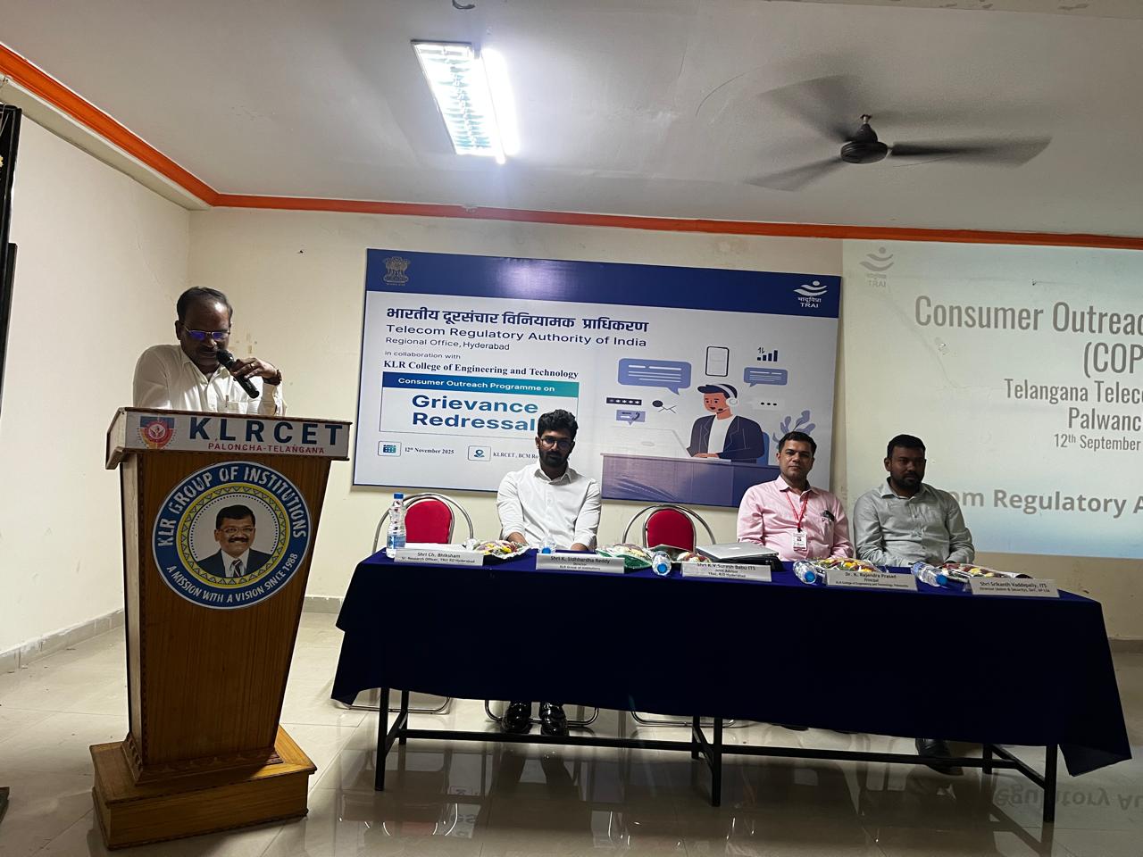 Consumer Outreach Programme at Palwancha (Telangana) by TRAI Regional Office, Hyderabad