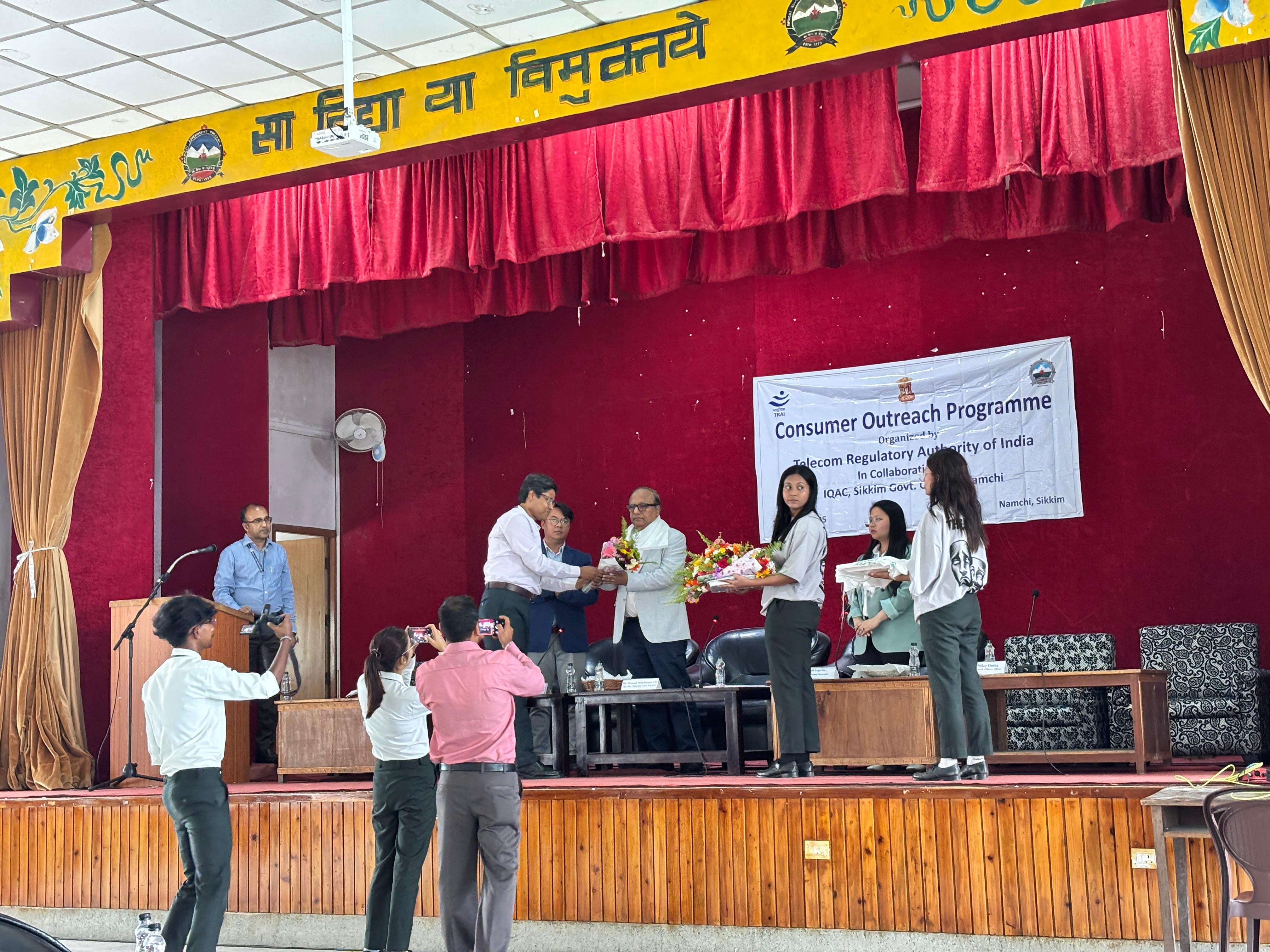 Consumer Outreach Programme at Namchi (Sikkim) by TRAI Regional Office, Kolkata