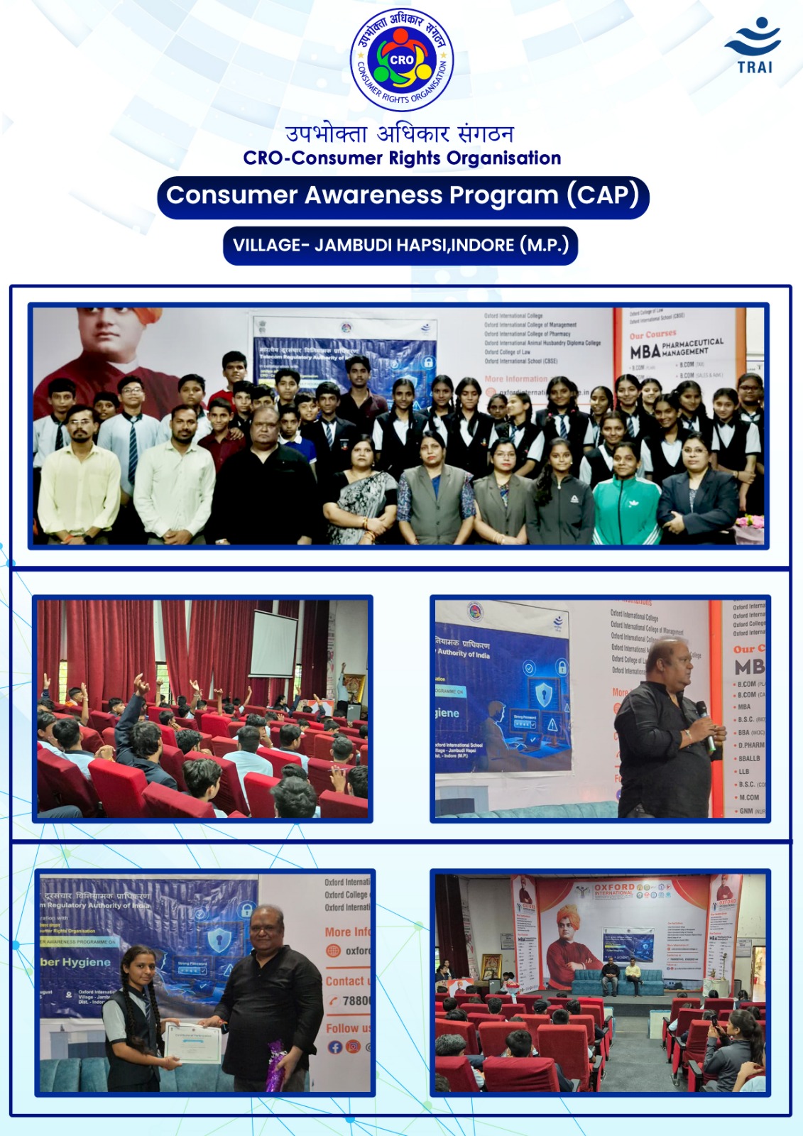 Consumer Awareness Programm at INDORE (MP) by Upbhokta Adhikar Sangthan