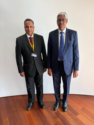 Chairman, TRAI Shri Anil Kumar Lahoti held a bilateral meeting with the ICTA Mauritius delegation led by Chairman Mr. Tassarajen Pillay Chedumbrum
