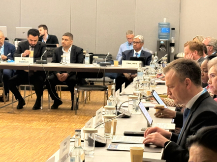 Chairman, TRAI Shri Anil Kumar Lahoti engaging with global leaders and dignitaries during the High-Level Round Table